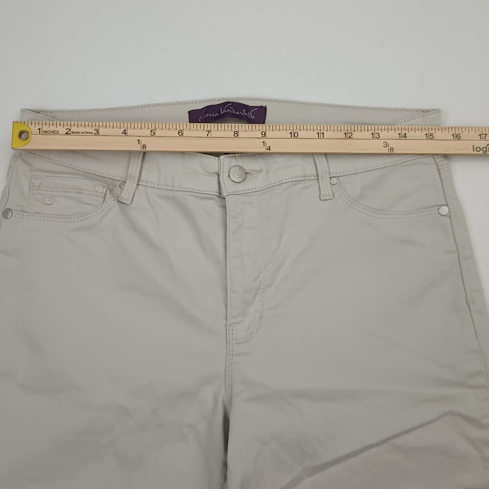 Gloria Vanderbilt Bermuda Shorts Ivory Size 10 - Picture 9 of 12